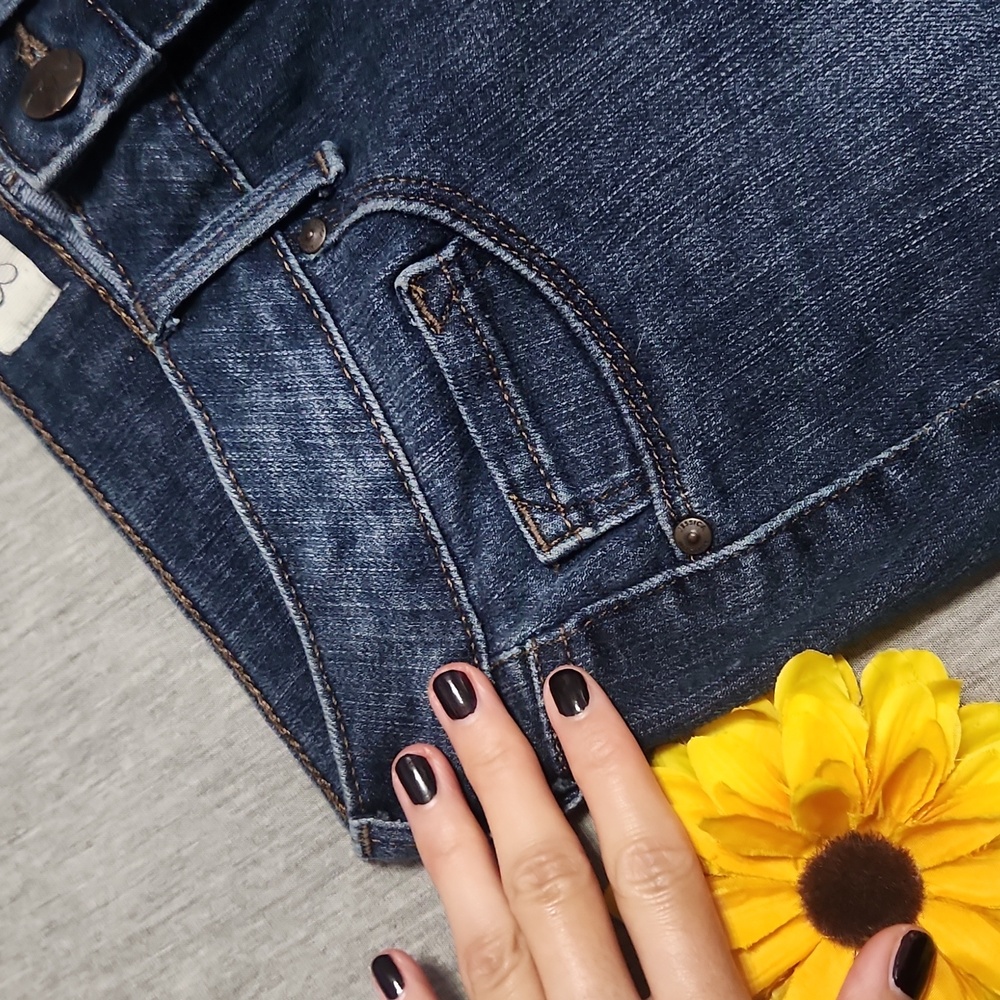 Jessica Simpson Brand "Kiss Me" Super Skinny Mid-Rise Dark Denim Jeans Jeggings - Picture 13 of 14